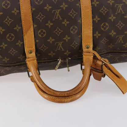 Louis Vuitton Keepall Bag Monogram Canvas, BROWN, CANVAS, Travel bag
