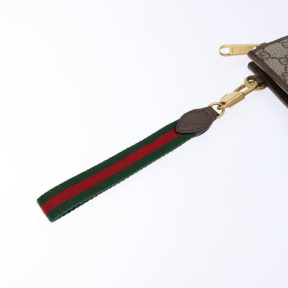 Gucci GG Marmont Pouch Coated Canvas, BEIGE, PVC, Clutche & pouche