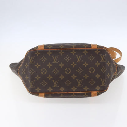 Louis Vuitton Shopping Sac Handbag Monogram Canvas, BROWN, CANVAS, Tote bag
