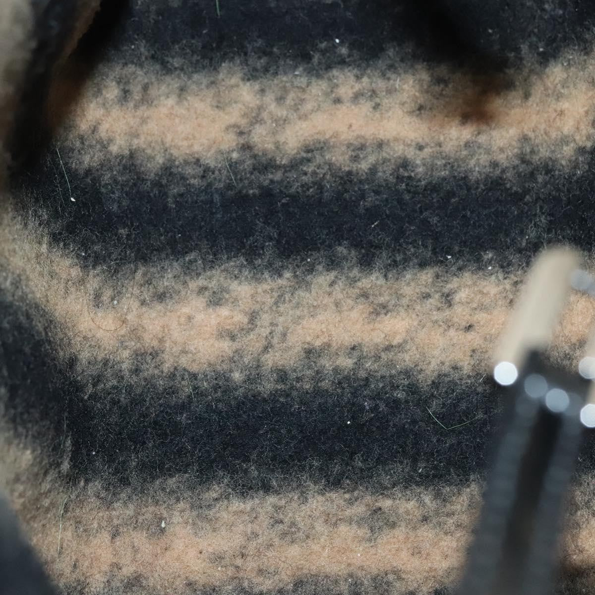 Fendi 2Jours Bag Felted Wool and Astrakhans, GRAY, WOOL, Tote bag