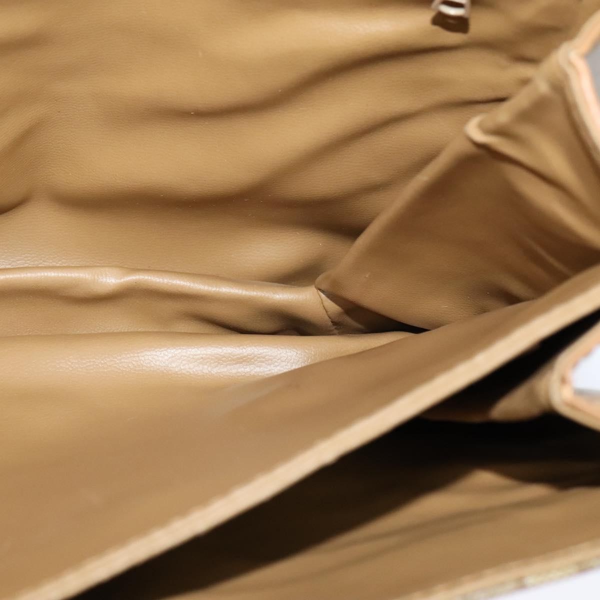 Celine Macadam Shoulder Bag PVC Leather, BEIGE, CANVAS, Shoulder bag