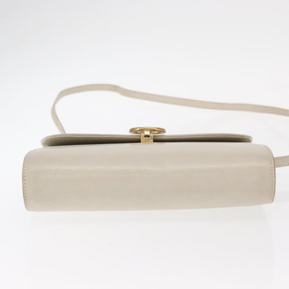 Celine Vintage Shoulder Bag Leather, ECRU, LEATHER, Shoulder bag