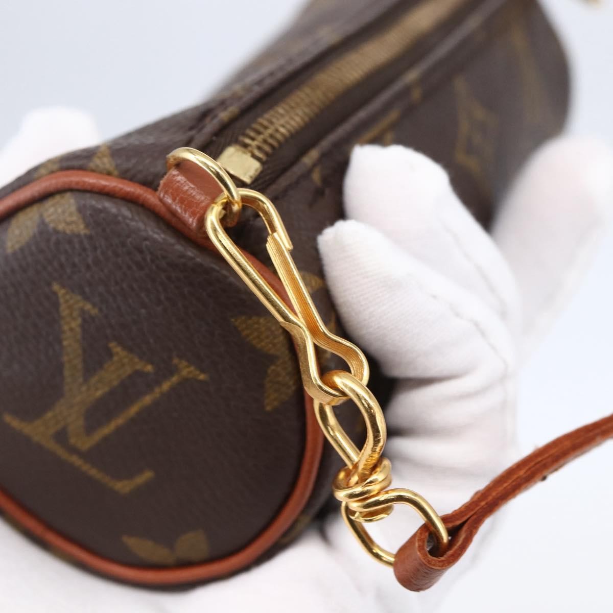 Louis Vuitton Papillon Pochette Monogram Canvas, BROWN, CANVAS, Clutche & pouche
