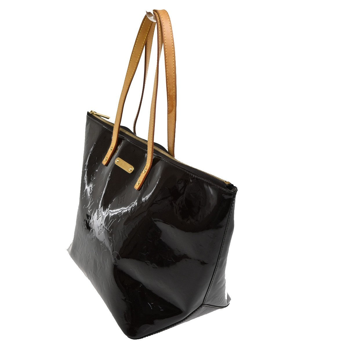 Louis Vuitton Bellevue Handbag Monogram Vernis, BURGUNDY, PATENT_LEATHER, Shoulder bag