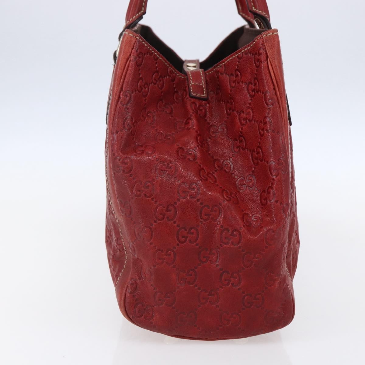 Gucci Vintage tote Leather, RED, LEATHER, Tote bag