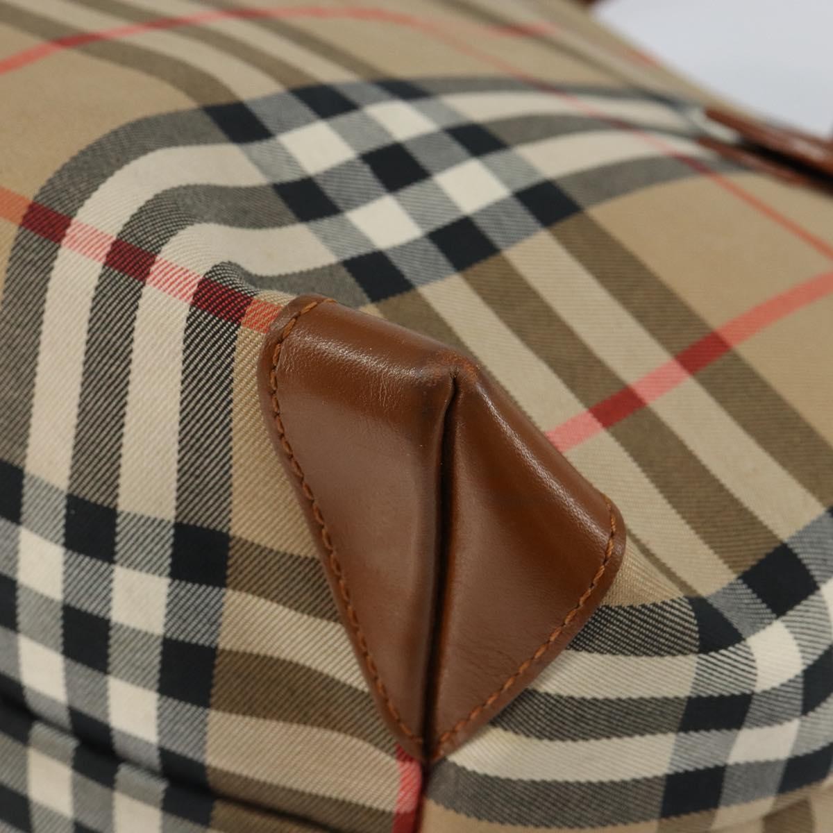 Burberry Vintage Tote Vintage Check Coated Canvas, BEIGE, CANVAS, Tote bag