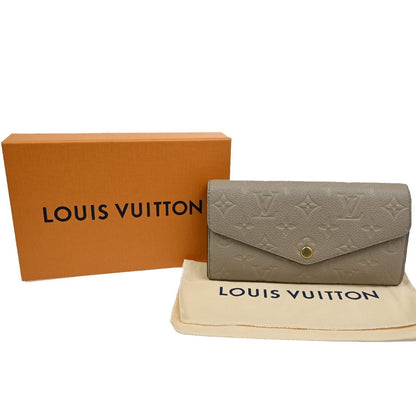 Louis Vuitton Portefeuille Sarah Wallet Monogram Empreinte, BEIGE, LEATHER, Wallets