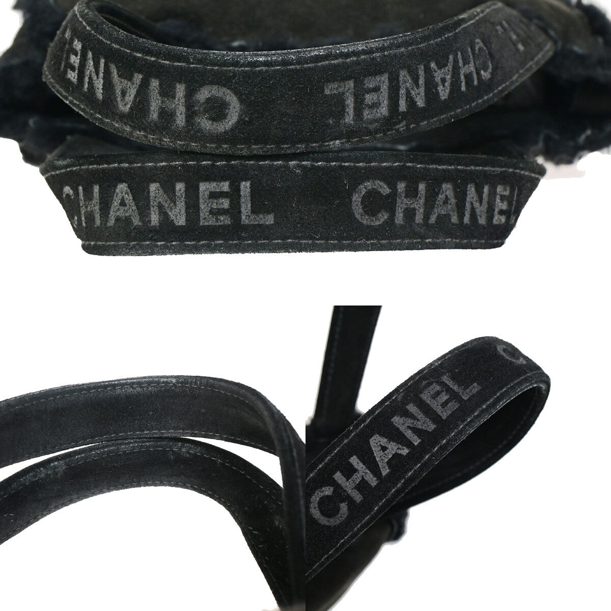 Chanel Fantasy Fur Tote Faux Fur with Leather, BLACK, SUEDE,FUR, Handbag