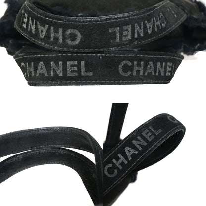 Chanel Fantasy Fur Tote Faux Fur with Leather, BLACK, SUEDE,FUR, Handbag