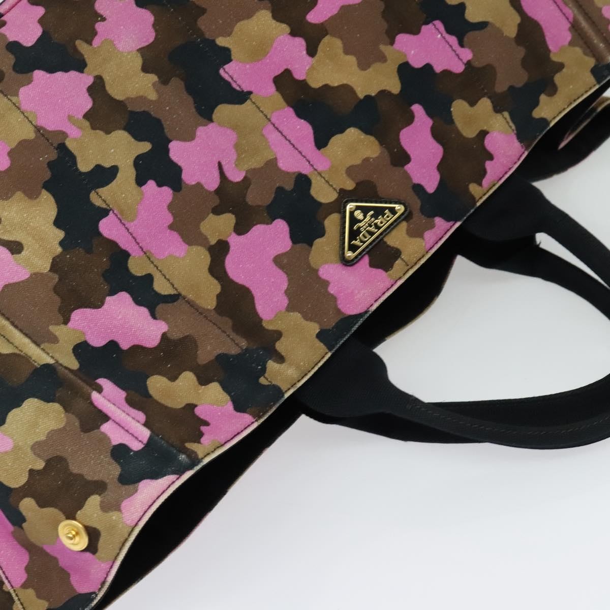 Prada Canapa Open Tote Canvas, MULTICOLOUR, CANVAS, Tote bag