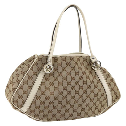 Gucci Twins Tote GG Canvas, BEIGE, CANVAS, Tote bag