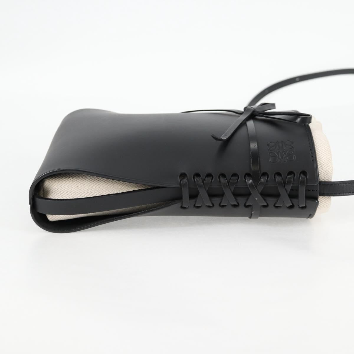 Loewe Ikebana Crossbody Bag Leather, BLACK, LEATHER, Crossbody bag