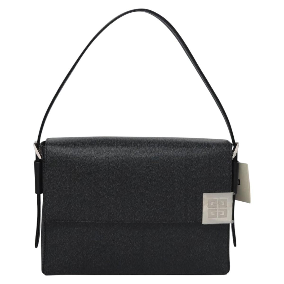 Givenchy Vintage 4G shoulder bag Canvas, BLACK, PVC, Shoulder bag