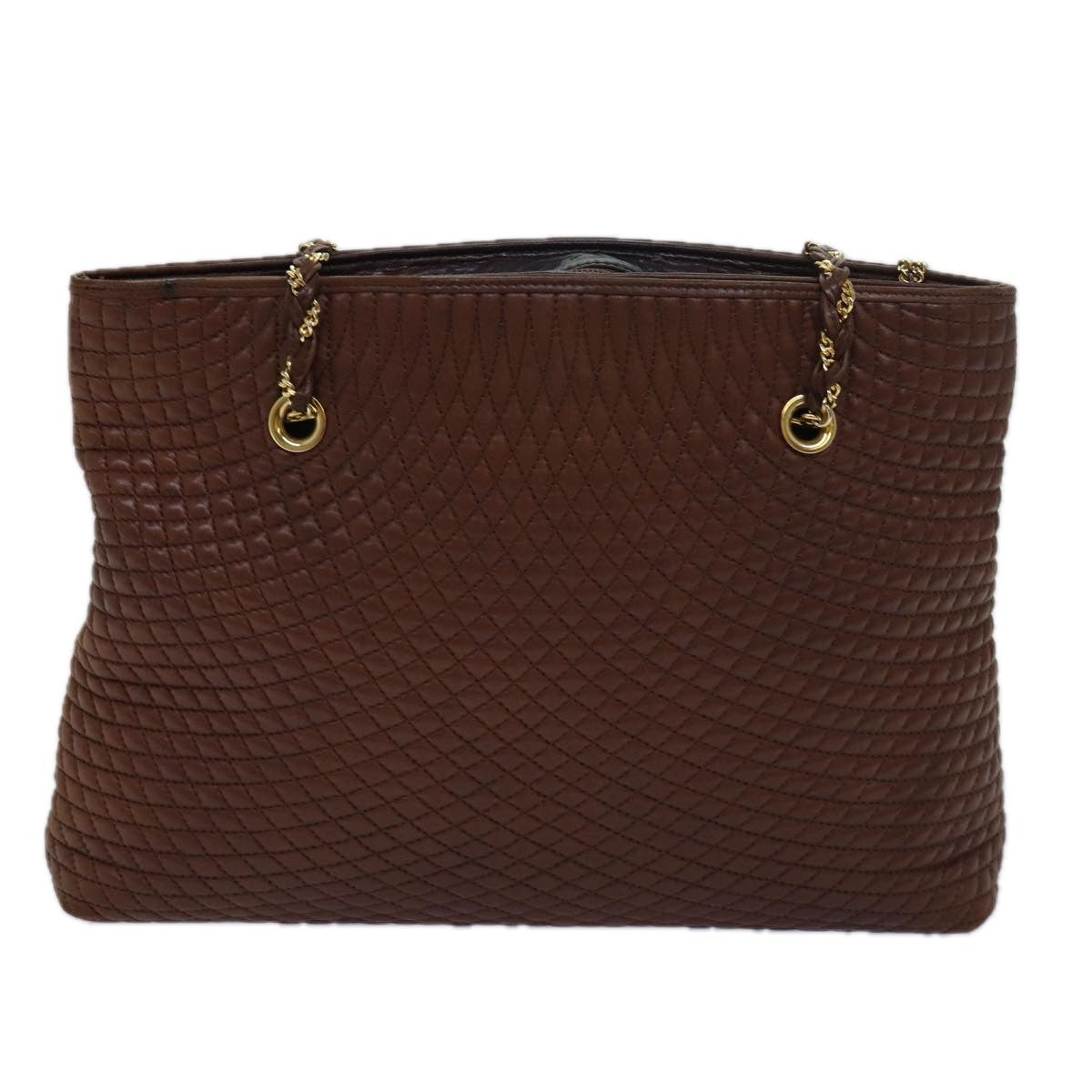 Bally Vintage Tote Bag Leather, BROWN, LEATHER, Tote bag