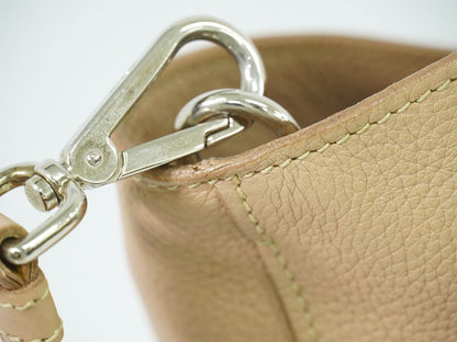 Prada Shopping Tote Vitello Daino, BEIGE, LEATHER, Tote bag