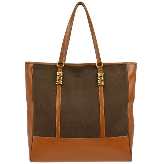 Loewe Velazquez Tote bag Leather, Brown, Leather, Tote Bag