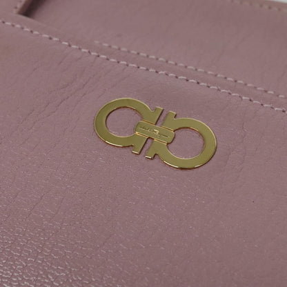 Salvatore Ferragamo Gancini Tote Leather, PINK, LEATHER, Tote bag