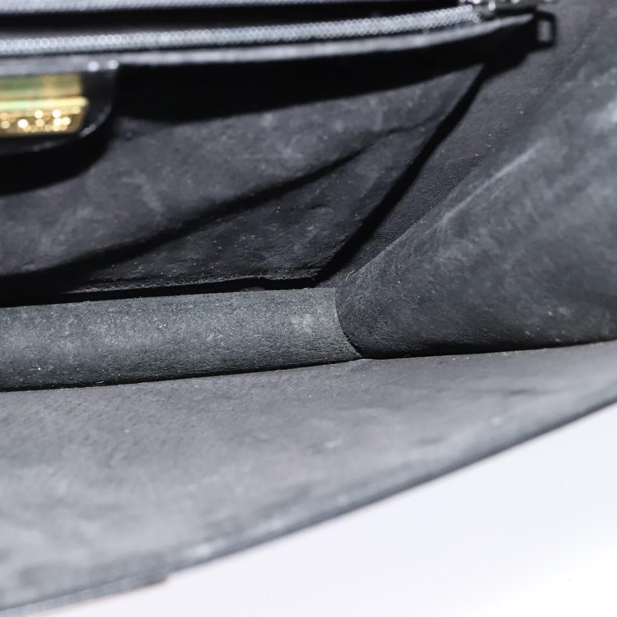 Gucci Vintage Flap Shoulder Bag Leather, BLACK, LEATHER, Shoulder bag