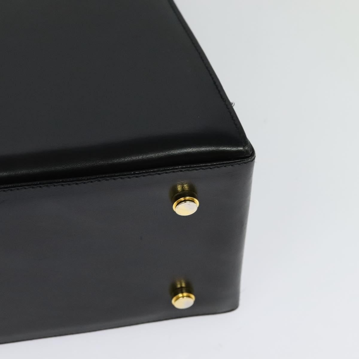 Salvatore Ferragamo Gancini Convertible Top Handle Bag Leather, BLACK, LEATHER, Handbag