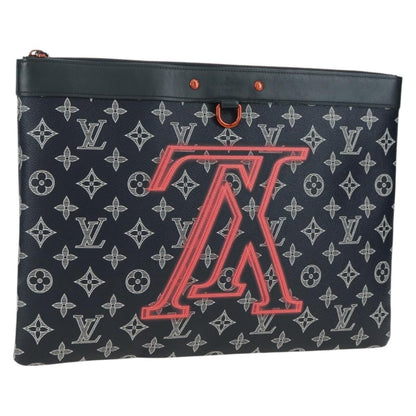 Louis Vuitton Pochette Apollo Limited Edition Upside Down Monogram Ink, Navy, Canvas, Clutch
