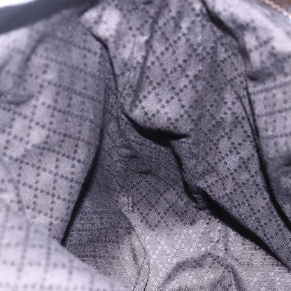 Gucci Vintage Bamboo Handle Bag Nylon, BROWN, NYLON, Handbag