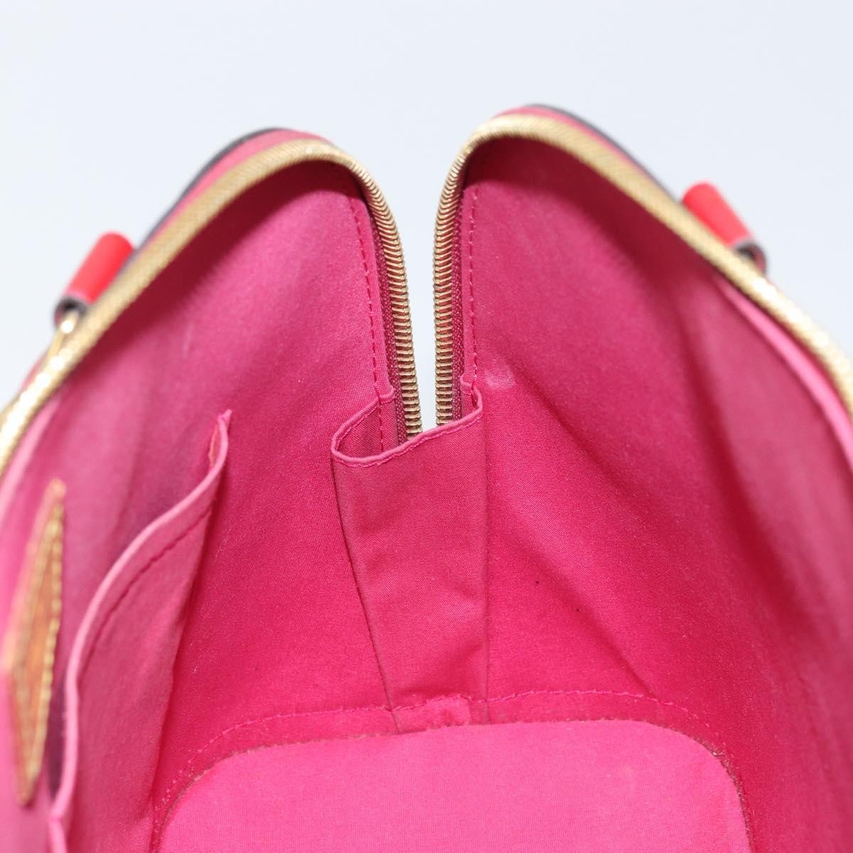 Louis Vuitton Alma Handbag Monogram Vernis, RED, PATENT_LEATHER, Handbag