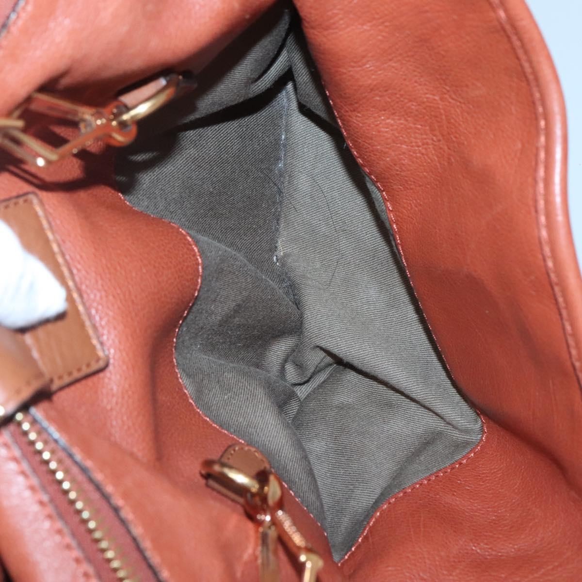 Chloe Elsie Satchel Leather, BROWN, LEATHER, Handbag