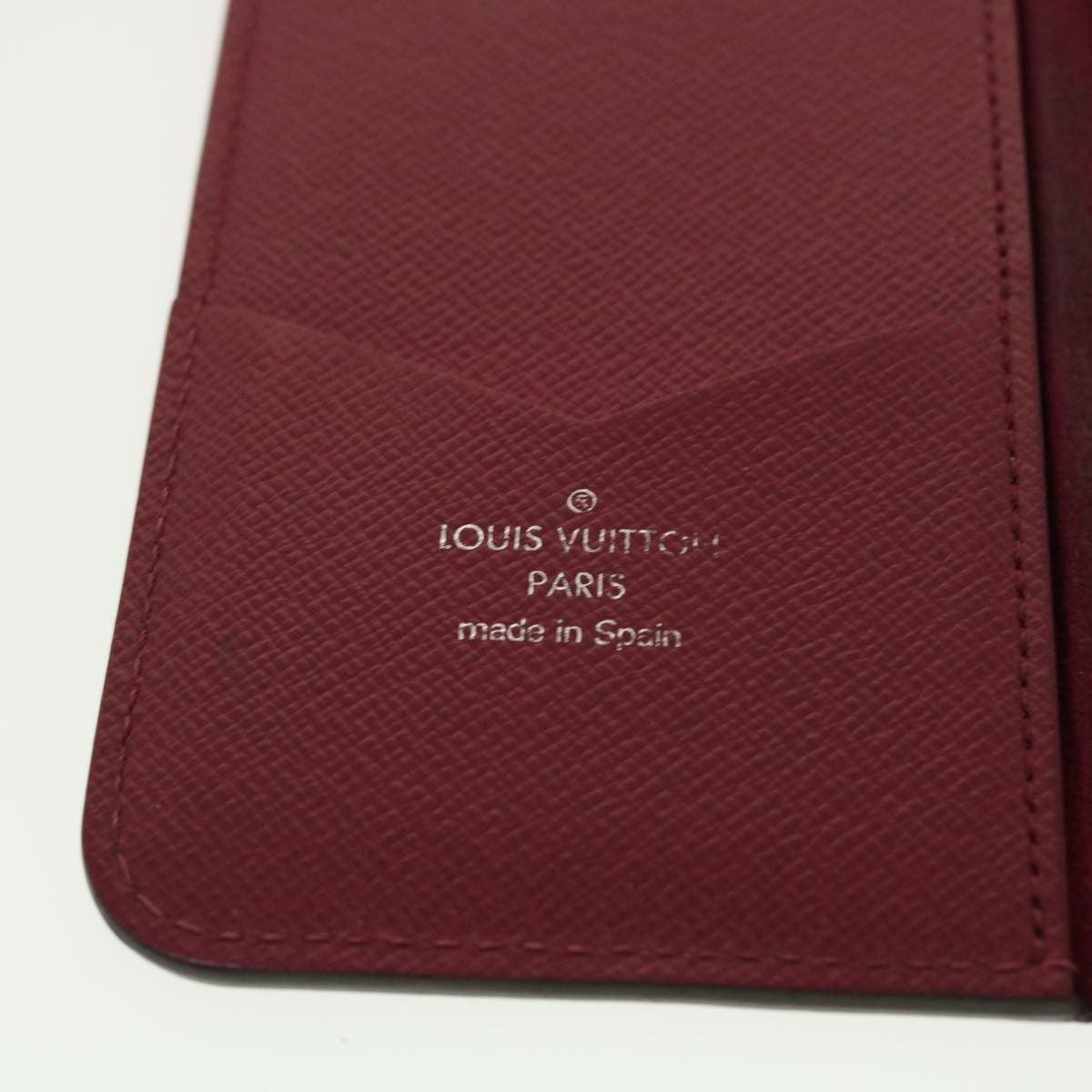 Louis Vuitton iPhone X / XS Folio Epi Leather, BURGUNDY, LEATHER, Tech accessory