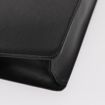 Louis Vuitton Pochette Homme Epi Leather, BLACK, LEATHER, Clutche & pouche