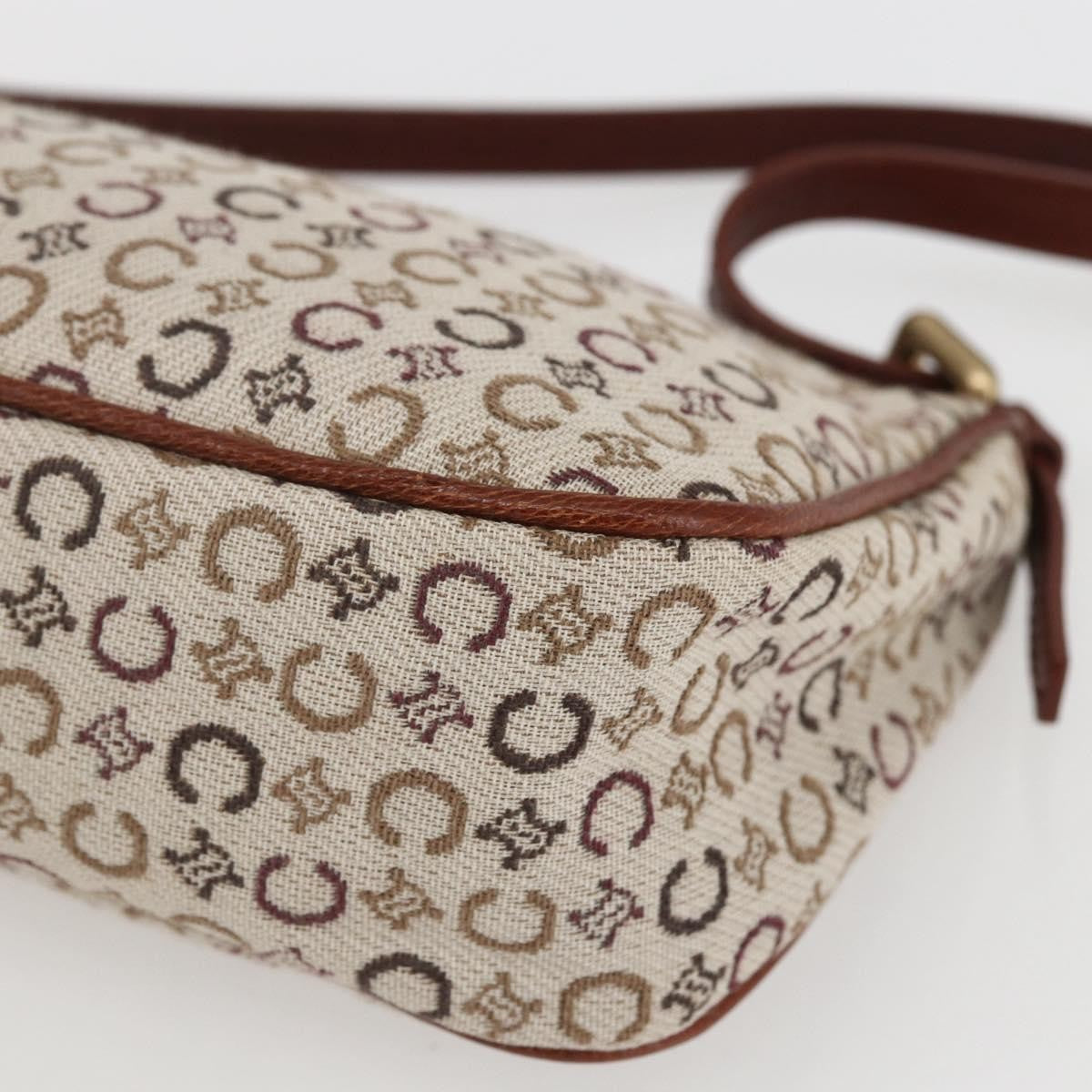 Celine C Macadam Pouch Canvas, BEIGE, CANVAS, Clutche & pouche