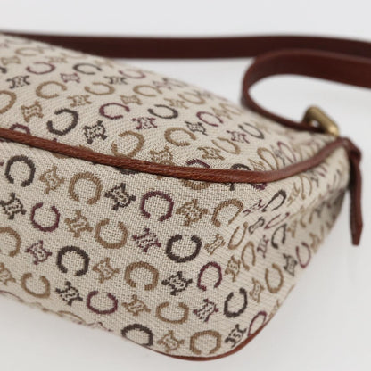 Celine C Macadam Pouch Canvas, BEIGE, CANVAS, Clutche & pouche