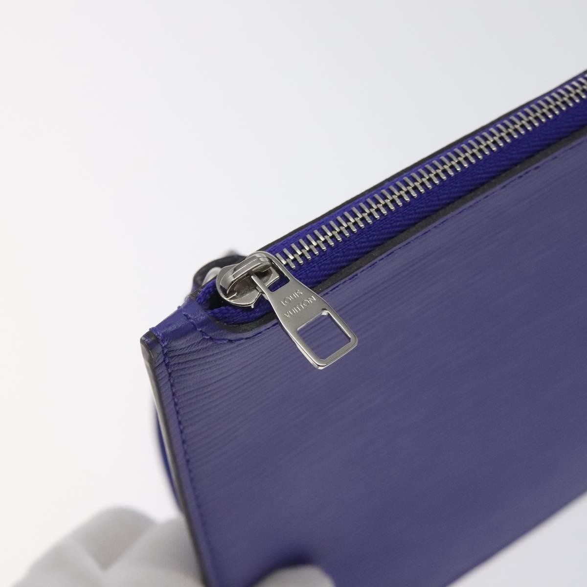 Louis Vuitton Neverfull Pochette Epi Leather, PURPLE, LEATHER, Tote bag