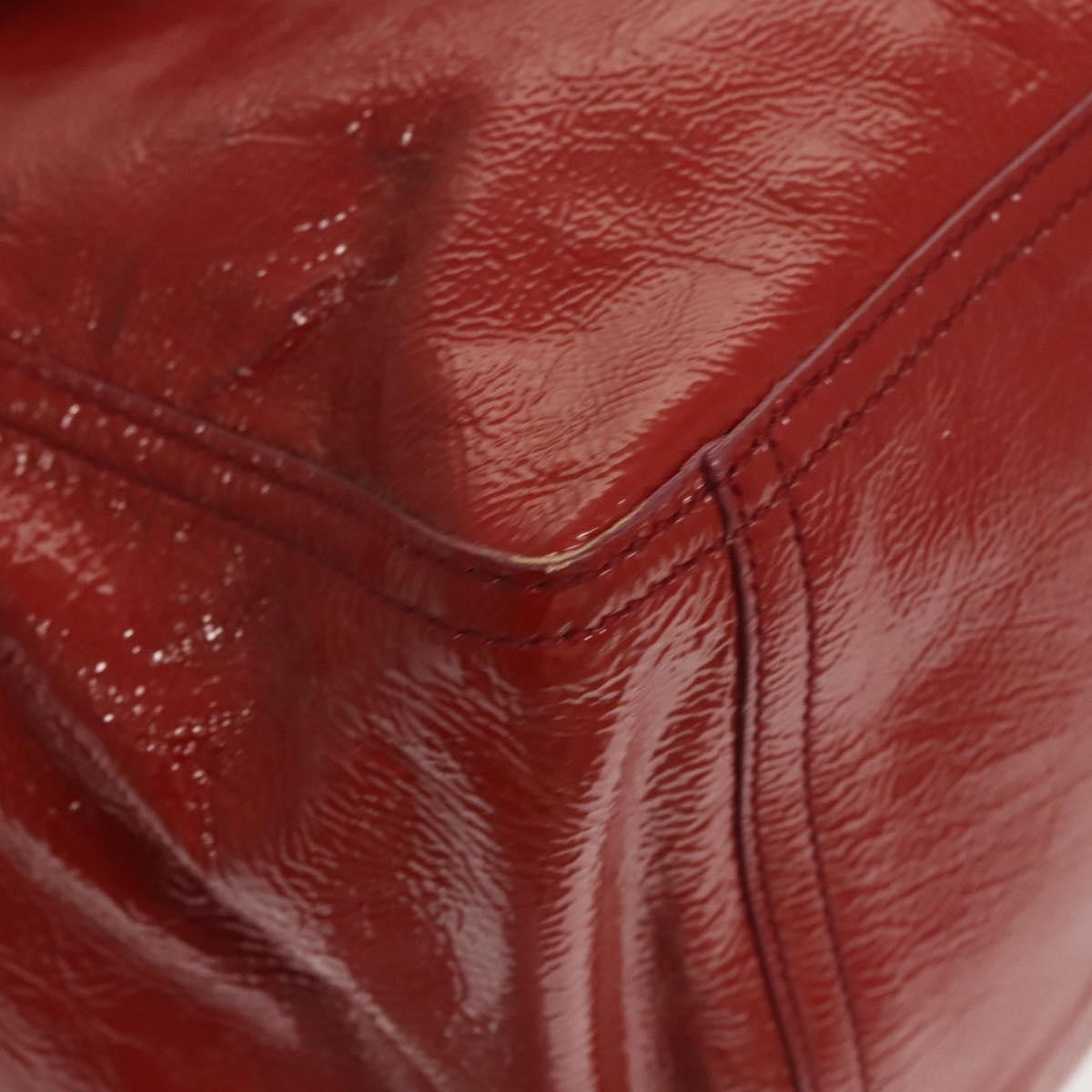 Saint Laurent Downtown Handbag Patent, RED, PATENT_LEATHER, Shoulder bag