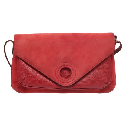 Loewe Anagram Shoulder Bag Leather, RED, SUEDE, Shoulder bag
