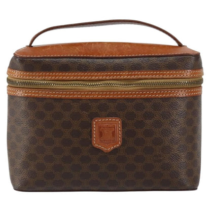 Celine Macadam Vanity Bag Canvas, BROWN, CANVAS, Clutche & pouche