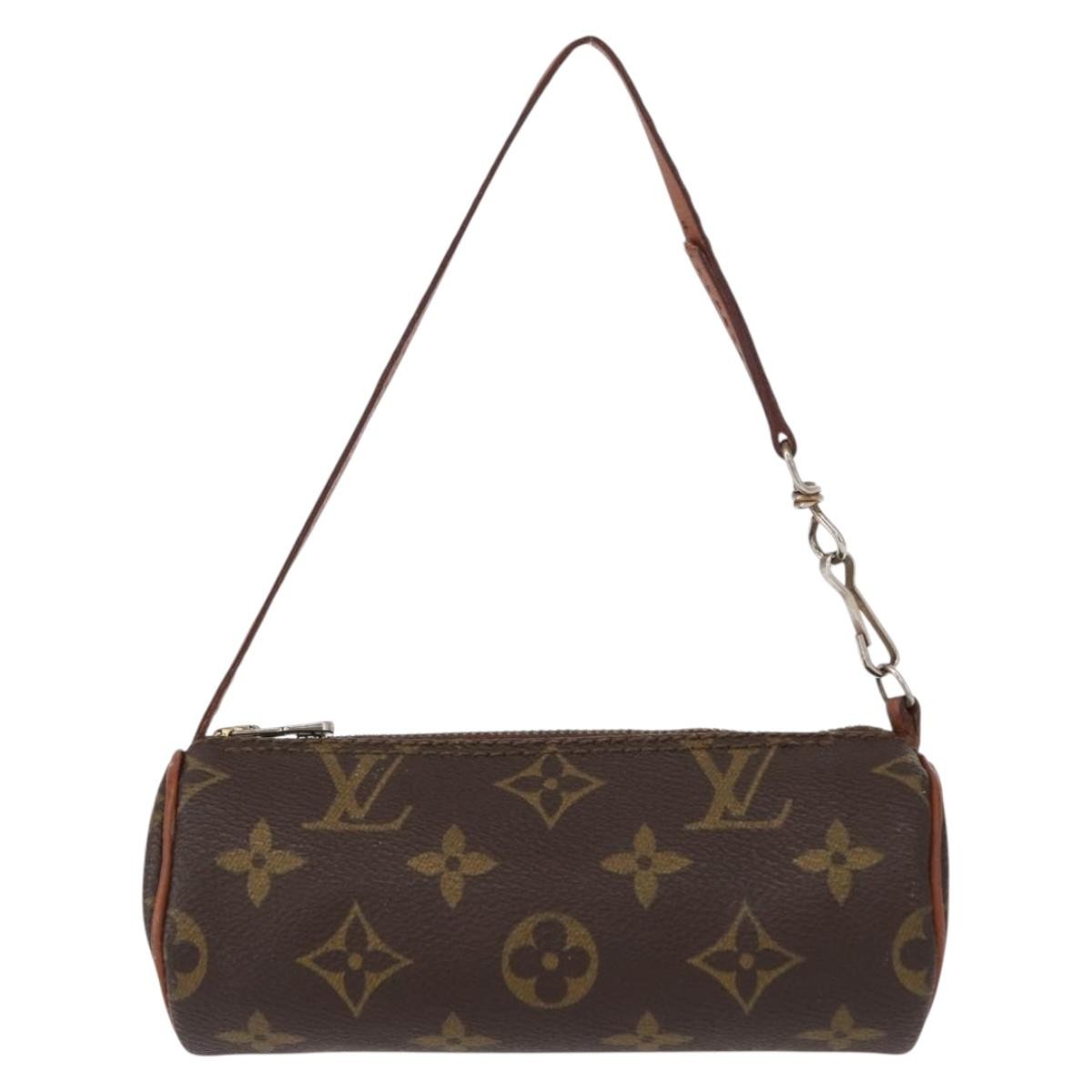 Louis Vuitton Papillon Pochette Monogram Canvas, BROWN, CANVAS, Clutche & pouche