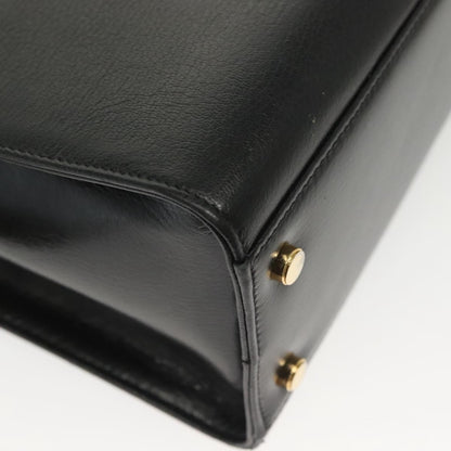 Salvatore Ferragamo Convertible Dome Gancini Leather, BLACK, LEATHER, Handbag