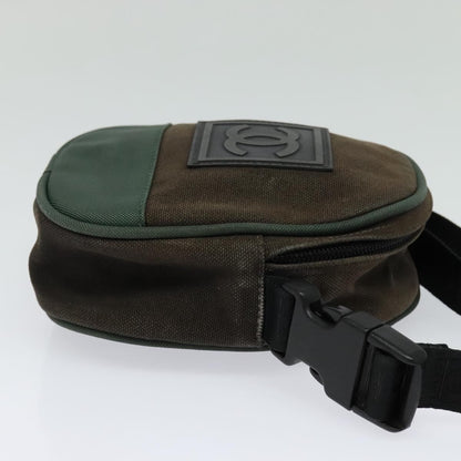 Chanel Sport Line Crossbody Bag Coated Canvas, BROWN, CANVAS, Shoulder bag