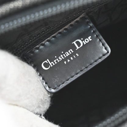 Christian Dior Vintage Lady Dior Bag Cannage Quilt Denim, BLACK, DENIM_JEANS, Handbag