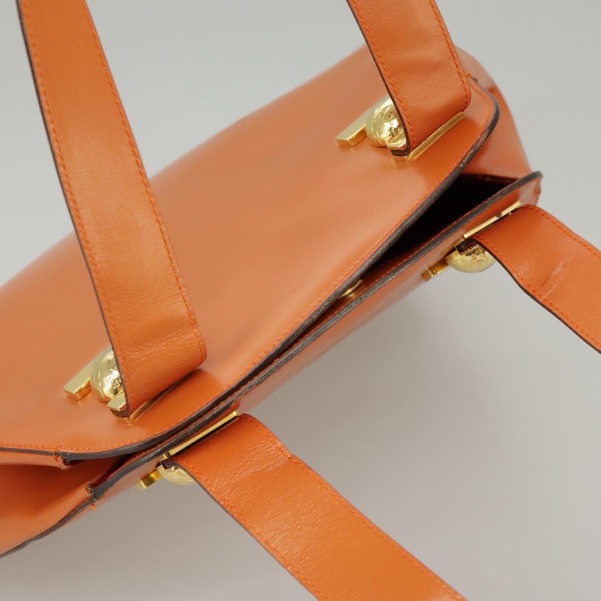 Celine Tote bag Leather, ORANGE, LEATHER, Handbag