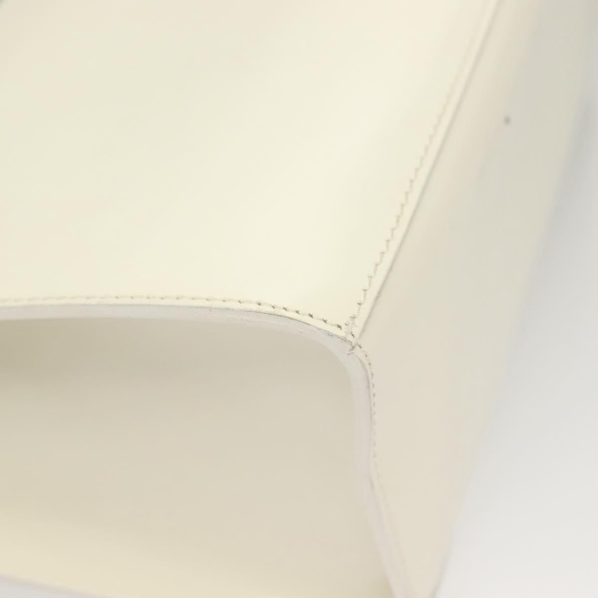 Salvatore Ferragamo Vintage Handbag Patent leather, WHITE, PATENT_LEATHER, Handbag