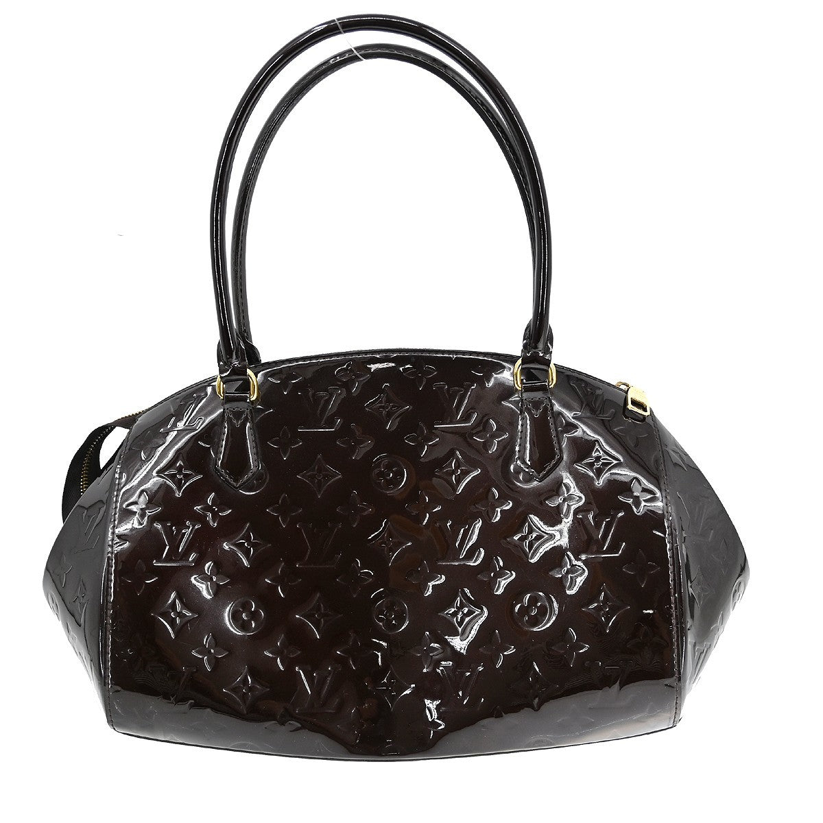 Louis Vuitton Sherwood Handbag Monogram Vernis, Purple, Patent Leather, Handbag