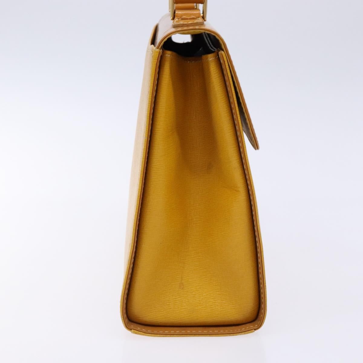 Burberry Vintage Handbag Leather, YELLOW, LEATHER, Handbag