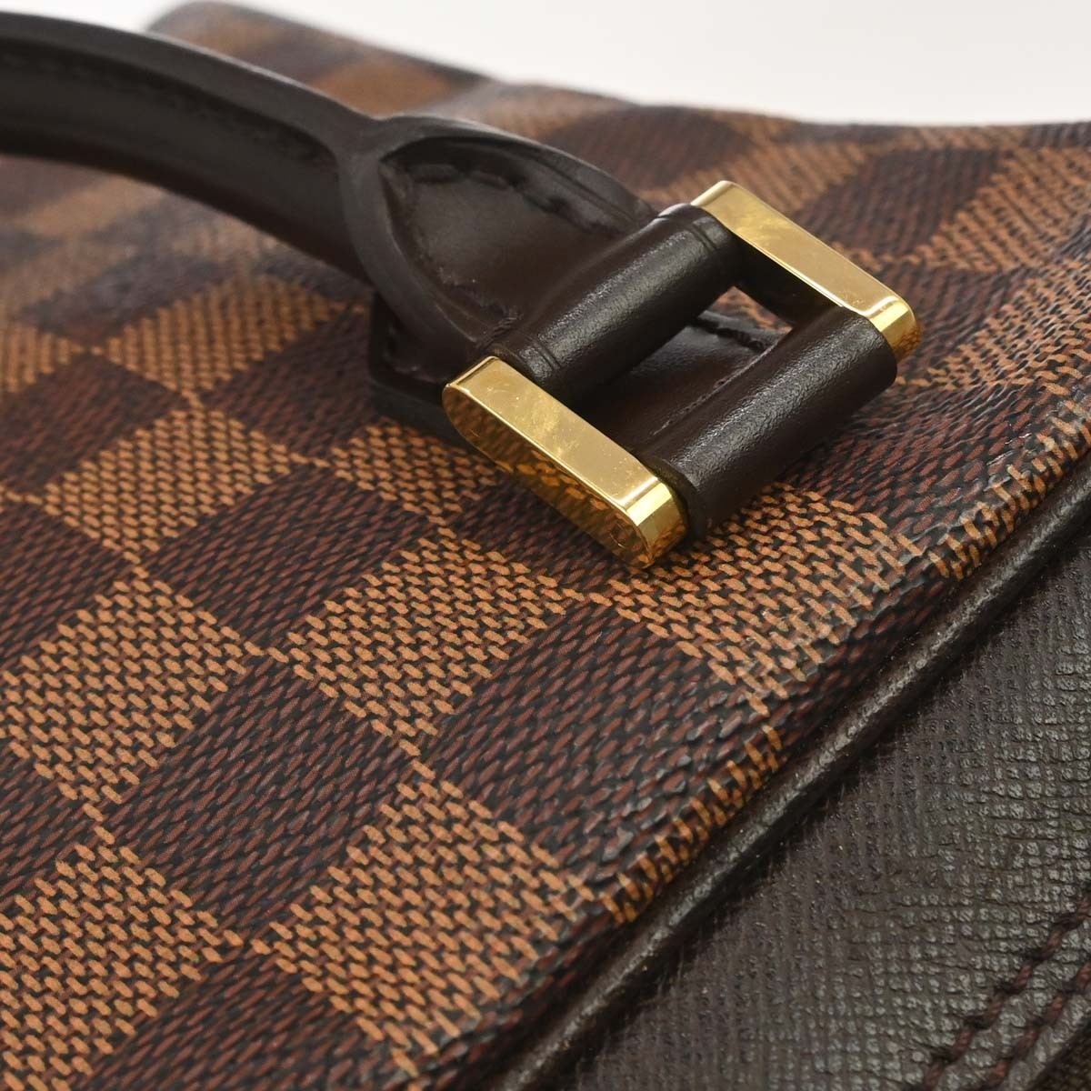 Louis Vuitton Brera Handbag Damier, Brown, Canvas, Handbag
