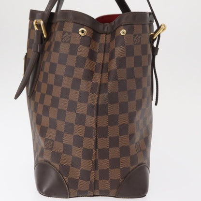 Louis Vuitton Hampstead Handbag Damier, BROWN, CANVAS, Tote bag