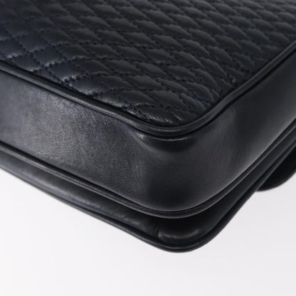 Bally Vintage Shoulder Bag Leather, NAVY, LEATHER, Shoulder bag