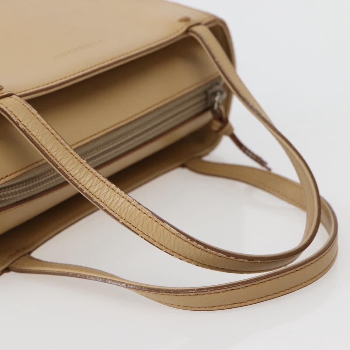 Burberry Vintage Handbag Leather, BEIGE, LEATHER, Handbag