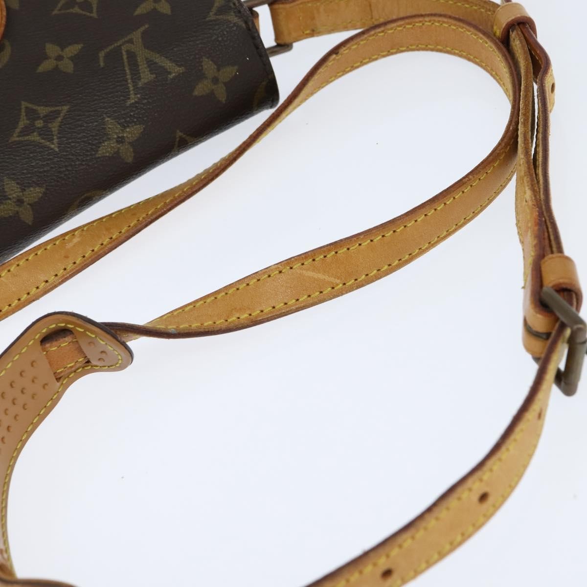 Louis Vuitton Saint Cloud Handbag Monogram Canvas, BROWN, CANVAS, Shoulder bag