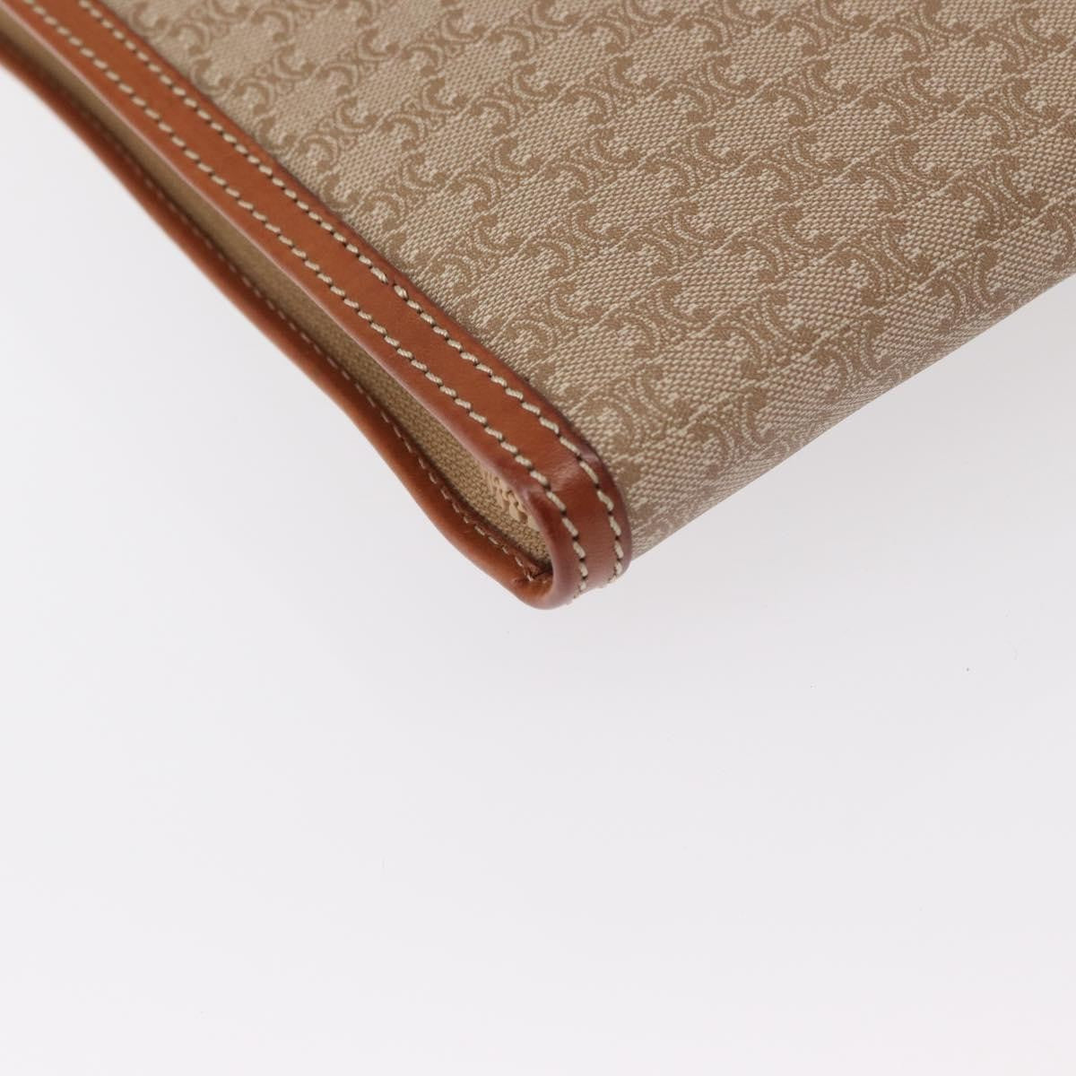 Celine Macadam Pochette Clutch, BEIGE, PVC, Clutche & pouche