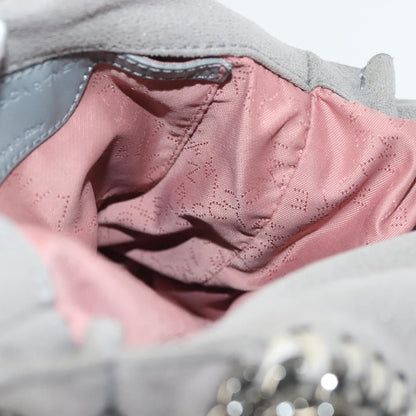 Stella McCartney Falabella Fold Over Crossbody Bag Suede, GRAY, SUEDE, Crossbody bag